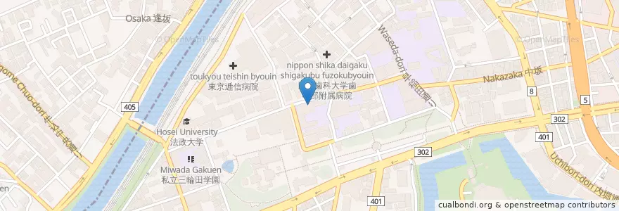 Mapa de ubicacion de 白百合學園幼稚園 en 日本, 东京都/東京都, 千代田區.