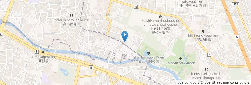 Mapa de ubicacion de 目白台保育園 en 日本, 東京都, 豊島区, 新宿区.