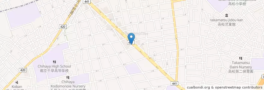 Mapa de ubicacion de 目白警察署 千川交番 en Jepun, 東京都.