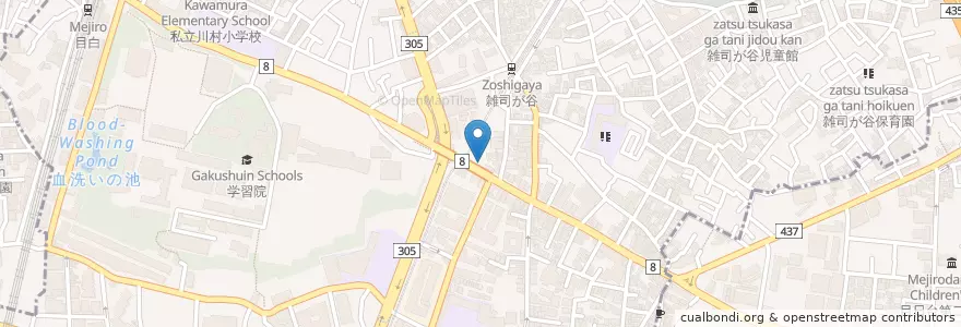 Mapa de ubicacion de 目白警察署千登世橋交番 en Japão, Tóquio, 豊島区.