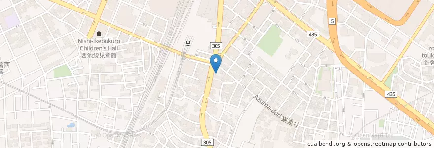 Mapa de ubicacion de 目白警察署南池袋交番 en Japão, Tóquio, 豊島区.