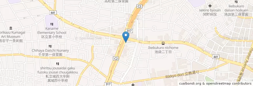 Mapa de ubicacion de 目白警察署 要町交番 en 日本, 东京都/東京都, 豊島区.
