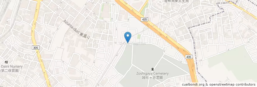 Mapa de ubicacion de 目白警察署 雑司が谷交番 en Japón, Tokio, Toshima.