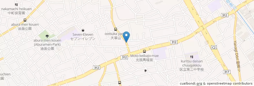 Mapa de ubicacion de 目黒四郵便局 en ژاپن, 東京都, 目黒区.