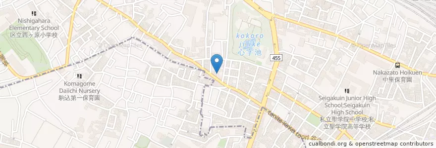 Mapa de ubicacion de 石川幼稚園 en 日本, 東京都, 北区.