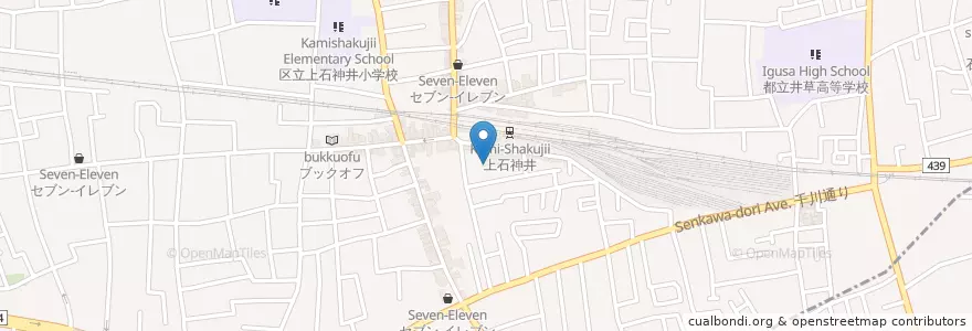 Mapa de ubicacion de 石神井児童館 en Japon, Tokyo, 練馬区.