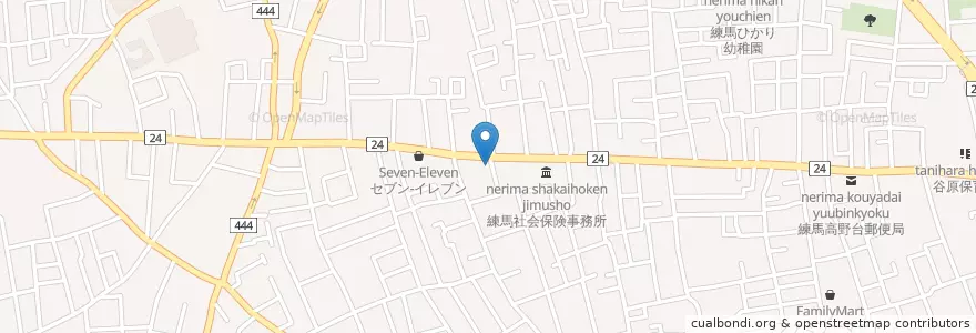 Mapa de ubicacion de 石神井四郵便局 en Япония, Токио, Нерима.