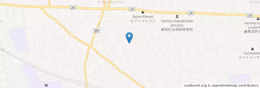 Mapa de ubicacion de 石神井幼稚園 en Япония, Токио, Нерима.