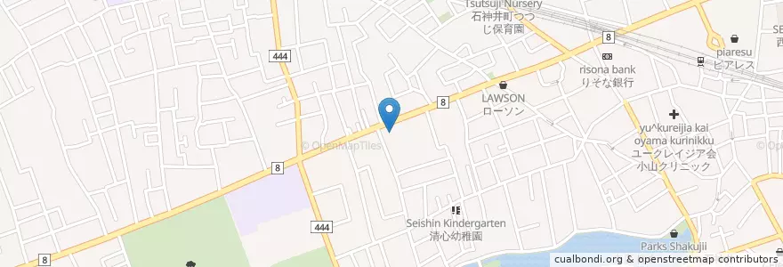 Mapa de ubicacion de 石神井警察署 en Japan, 東京都, 練馬区.