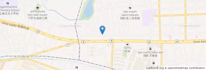 Mapa de ubicacion de 石神井警察署 武蔵関駐在所 en ژاپن, 東京都, 練馬区.