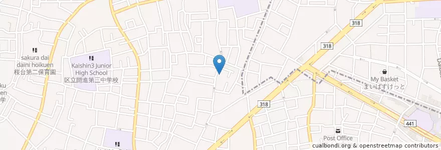 Mapa de ubicacion de 神の教会保育園 en 日本, 东京都/東京都, 練馬区.