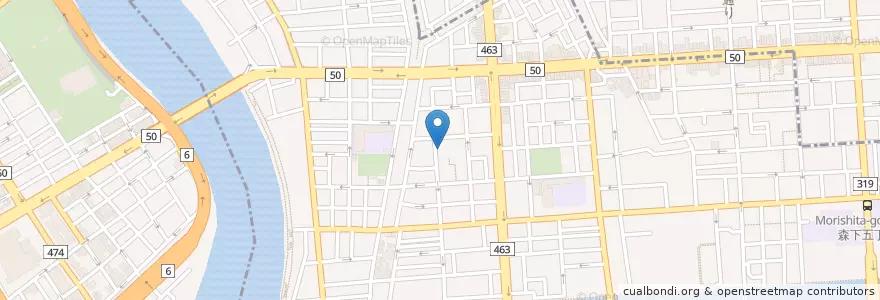 Mapa de ubicacion de 神明幼稚園 en Japan, 東京都, 江東区.