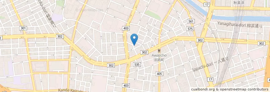 Mapa de ubicacion de 神田淡路町郵便局 en Japão, Tóquio, 千代田区.