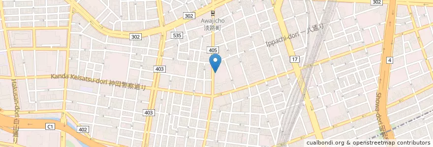 Mapa de ubicacion de 神田警察署司町交番 en Jepun, 東京都, 千代田区.