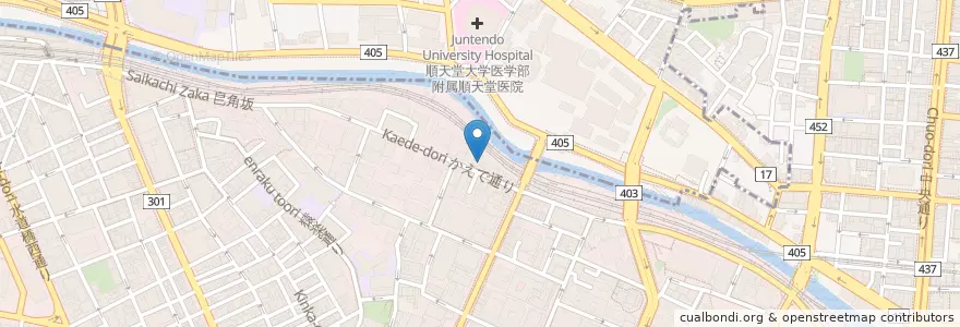 Mapa de ubicacion de 神田駿河台郵便局 en Japon, Tokyo, 千代田区.