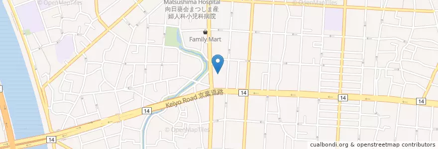 Mapa de ubicacion de 福仁会小松川病院 en Jepun, 東京都, 江戸川区.