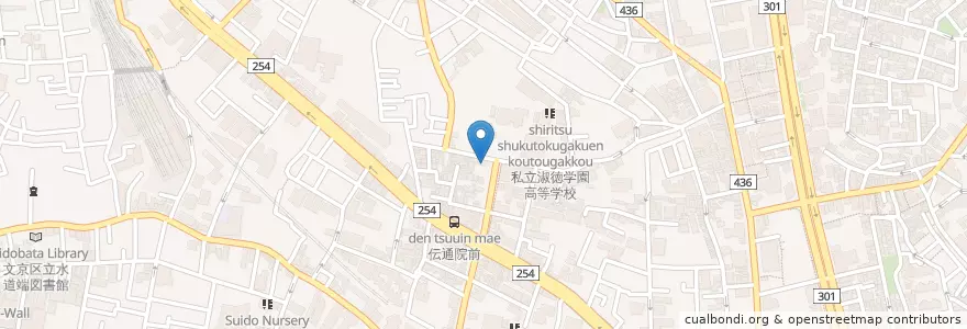 Mapa de ubicacion de 福寿幼稚園 en Япония, Токио, Бункё.