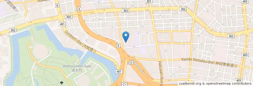 Mapa de ubicacion de 共立女子大学 2号館 en 일본, 도쿄도, 치요다.