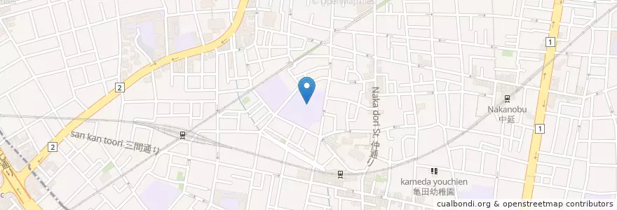 Mapa de ubicacion de 私立文教大学付属高等学校 en 일본, 도쿄도, 品川区.
