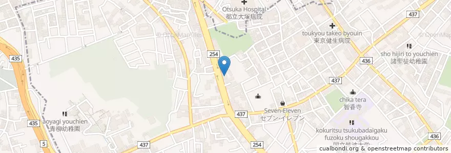 Mapa de ubicacion de 私立東邦音楽大学附属東邦中学校 en اليابان, 東京都, 文京区.