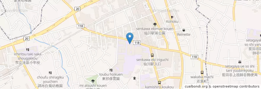 Mapa de ubicacion de 私立桐朋女子中学校 en ژاپن, 東京都, 調布市.