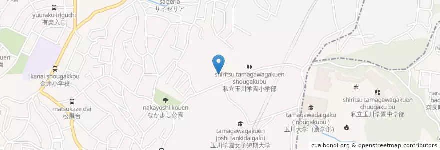 Mapa de ubicacion de 私立玉川学園小学部 en Japan, Tokio, 町田市.