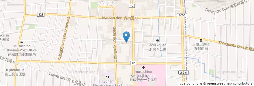 Mapa de ubicacion de 私立聖徳学園中学・高等学校 en 일본, 도쿄도.