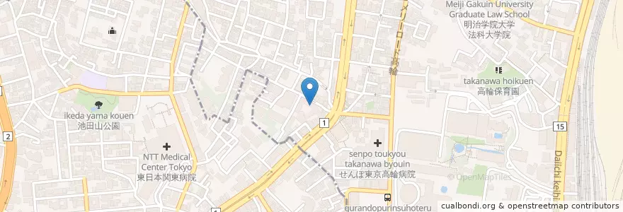 Mapa de ubicacion de 私立頌栄女子学院中学校 en Japan, Tokio.
