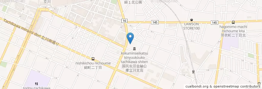 Mapa de ubicacion de 立川公共職業安定所 en Япония, Токио, Татикава.