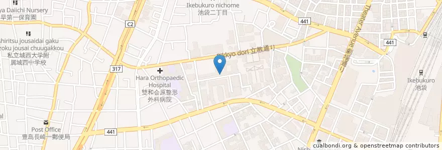 Mapa de ubicacion de 立教大学（理学部） en Giappone, Tokyo, Toshima.
