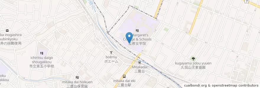 Mapa de ubicacion de 立教女学院短期大学 en 日本, 东京都/東京都.