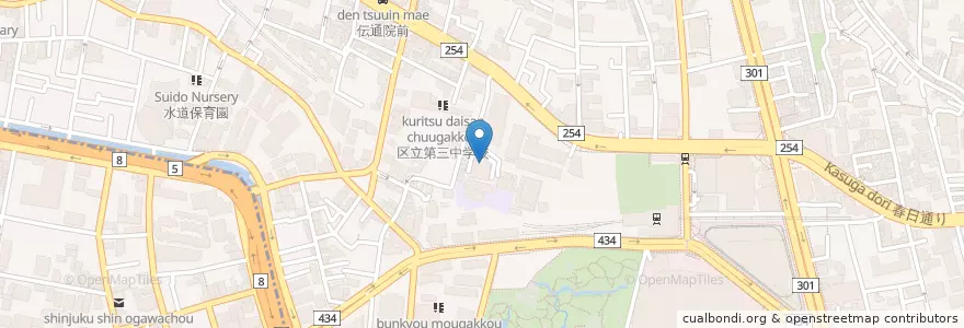 Mapa de ubicacion de 第五方面本部 en Япония, Токио, Бункё.