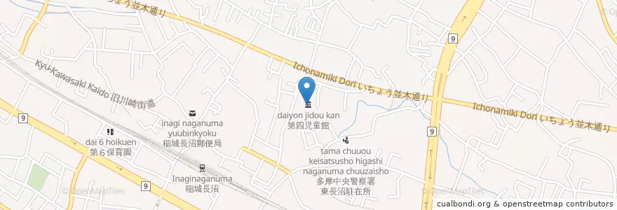 Mapa de ubicacion de 第四児童館 en Jepun, 東京都.