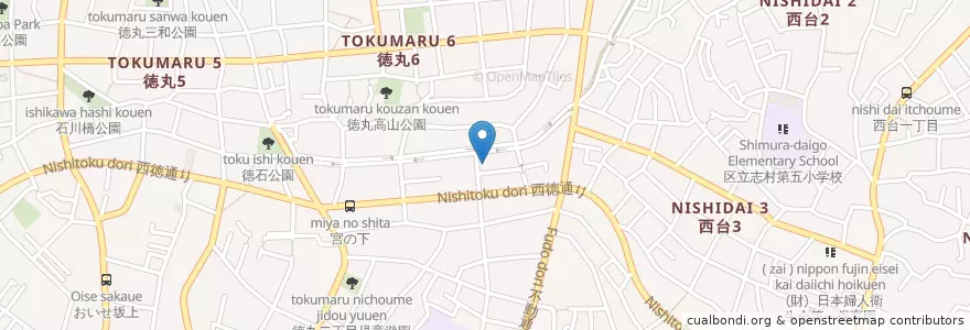 Mapa de ubicacion de 紅梅保育園 en Japon, Tokyo, 板橋区.