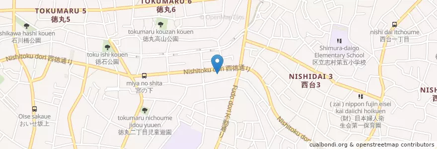 Mapa de ubicacion de 紅梅児童館 en Japan, Tokyo, Itabashi.