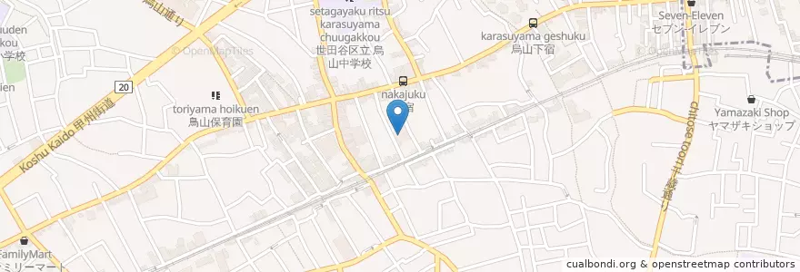 Mapa de ubicacion de 緑眞会世田谷下田総合病院 en Jepun, 東京都, 世田谷区.