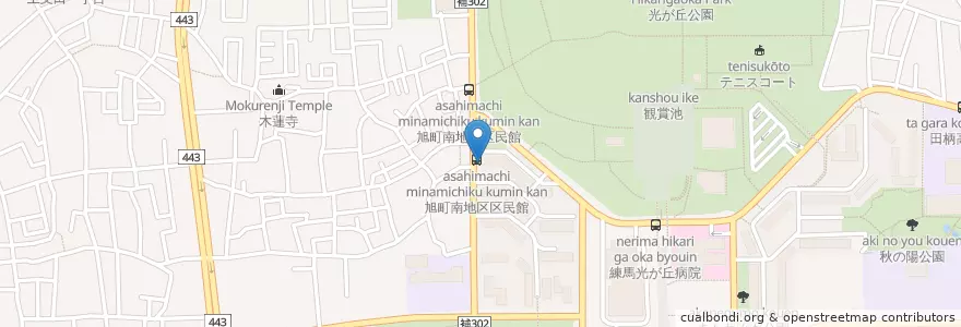 Mapa de ubicacion de 練馬光が丘団地内郵便局 en Japão, Tóquio, 練馬区.