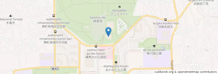 Mapa de ubicacion de 練馬区立光が丘図書館 en ژاپن, 東京都, 練馬区.