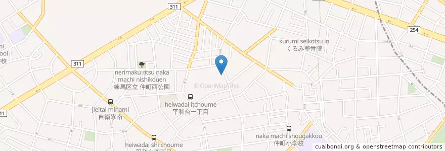 Mapa de ubicacion de 練馬平和台一郵便局 en Япония, Токио, Нерима.