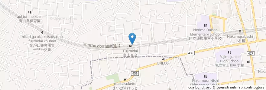 Mapa de ubicacion de 練馬警察署富士見台駅前交番 en اليابان, 東京都, 練馬区.
