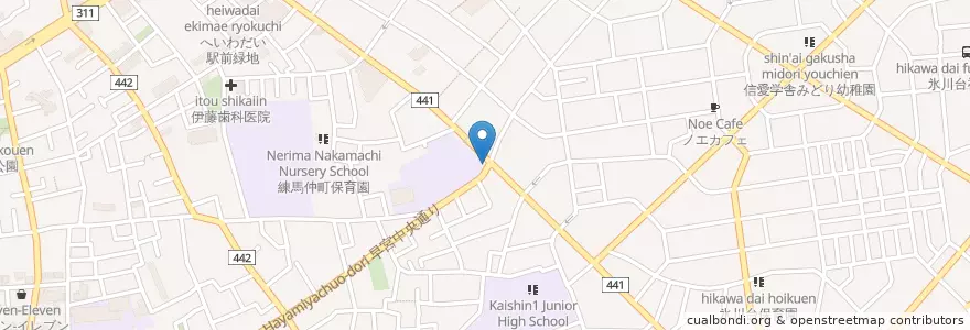 Mapa de ubicacion de 練馬警察署 早宮交番 en Япония, Токио, Нерима.