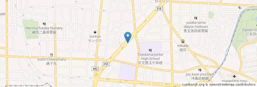 Mapa de ubicacion de 練馬警察署 氷川神社前交番 en Япония, Токио, Накано, Нерима.
