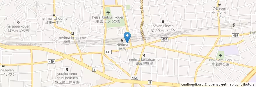 Mapa de ubicacion de 練馬警察署練馬駅前交番 en Japón, Tokio, Nerima.