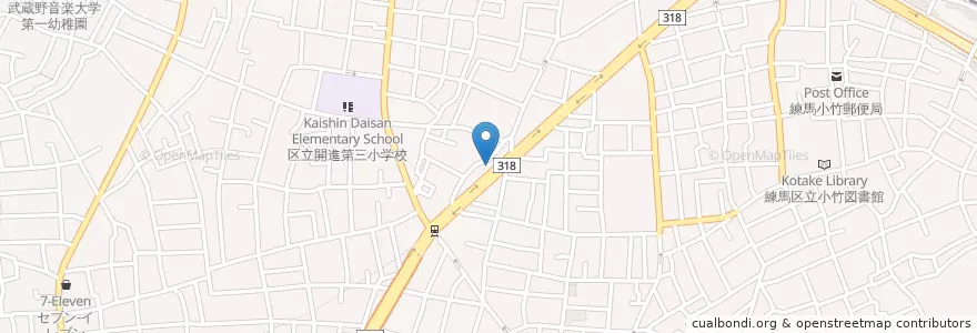 Mapa de ubicacion de 練馬警察署羽沢交番 en Jepun, 東京都, 練馬区.