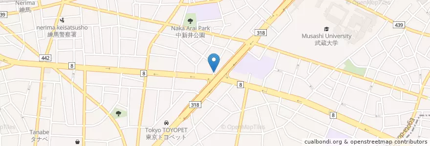 Mapa de ubicacion de 練馬警察署 豊玉交番 en اليابان, 東京都, 練馬区.