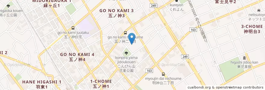 Mapa de ubicacion de 羽村たつの子保育園 en 日本, 東京都, 羽村市.