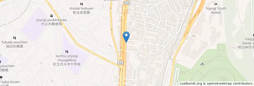 Mapa de ubicacion de 聖ゼフ保育園 en 日本, 東京都, 渋谷区.