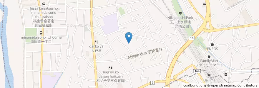 Mapa de ubicacion de 聖愛幼稚園 en 일본, 도쿄도, 福生市.
