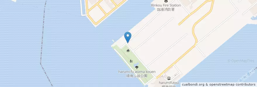 Mapa de ubicacion de Rinkou Fire Station en Japan, Tokyo, Minato, Chuo.