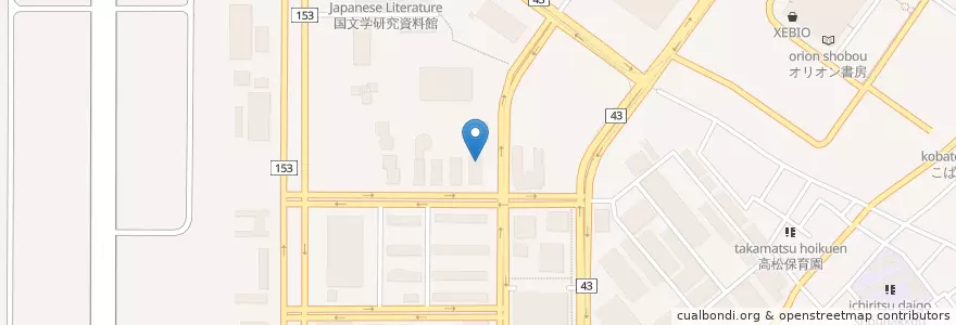 Mapa de ubicacion de 自治大学校 en Giappone, Tokyo, 立川市.